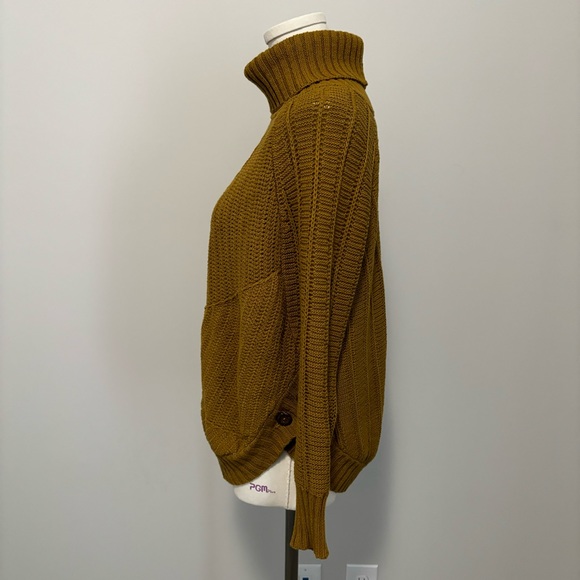 Anthropologie Angel Of The North Harvest Moon Poncho Sweater Cotton Knit Size XS - Picture 12 of 16